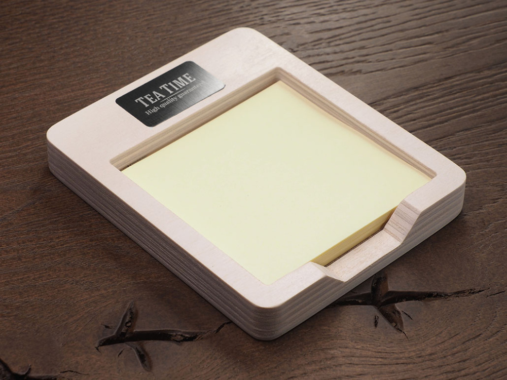 Logotrade promotional gifts photo of: Wooden memo card box 1832121