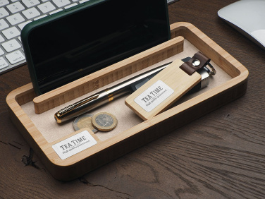 Logotrade promotional merchandise picture of: Wooden desk organiser 1818292