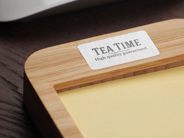 Logo trade promotional items image of: Wooden memo card box 1832292
