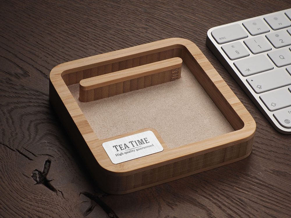 Logo trade advertising products picture of: Wooden desk organiser 1846292