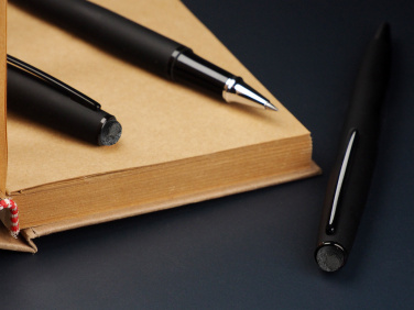 Logo trade promotional giveaways picture of: Pen set with coal 2094036