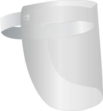 Logo trade corporate gift photo of: TEMIDA tilting face shield 1424162
