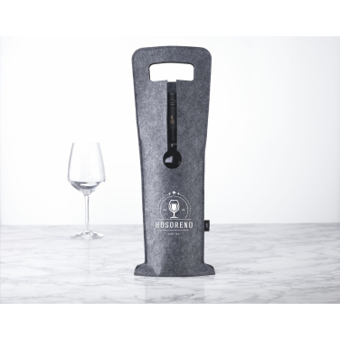 Logo trade corporate gifts image of: Wine Bag-to-Give GRS RPET