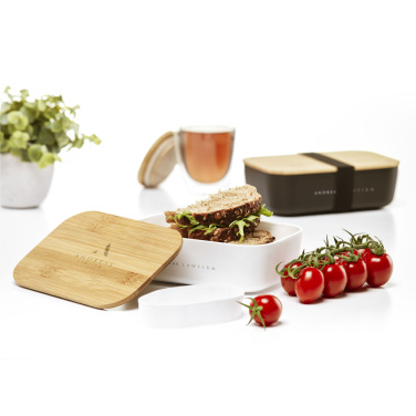 Logotrade promotional giveaway image of: Midori Bamboo Lunchbox