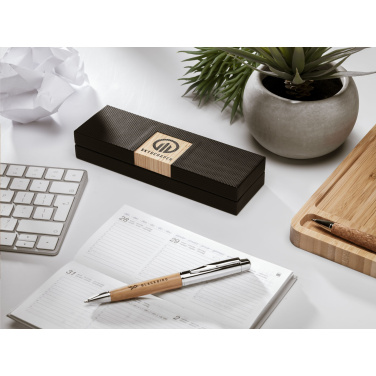 Logo trade promotional giveaway photo of: Bamboo Pen Set pens