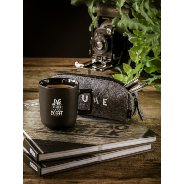 Logo trade promotional giveaways image of: Pencil Case GRS RPET Felt