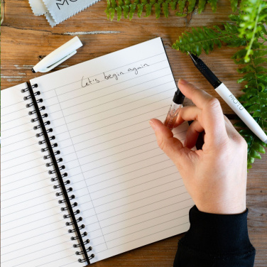 Logotrade promotional gift image of: MOYU Erasable Stone Paper Notebook CraftCover 18 pages