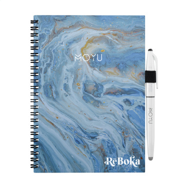 Logo trade promotional gift photo of: MOYU Erasable Stone Paper Notebook Custom SoftCover