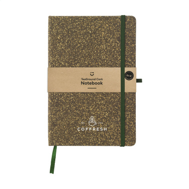 Logo trade promotional products image of: TeaGround Cork Paper Notebook A5