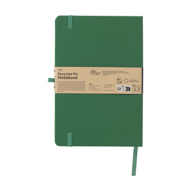 Logo trade promotional products picture of: Recycled GRS PU Paper Notebook A5