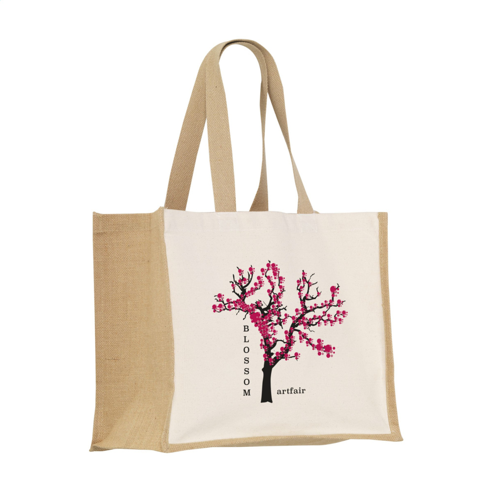 Logo trade promotional gifts picture of: Jute Canvas Shopper (320 g/m²) bag
