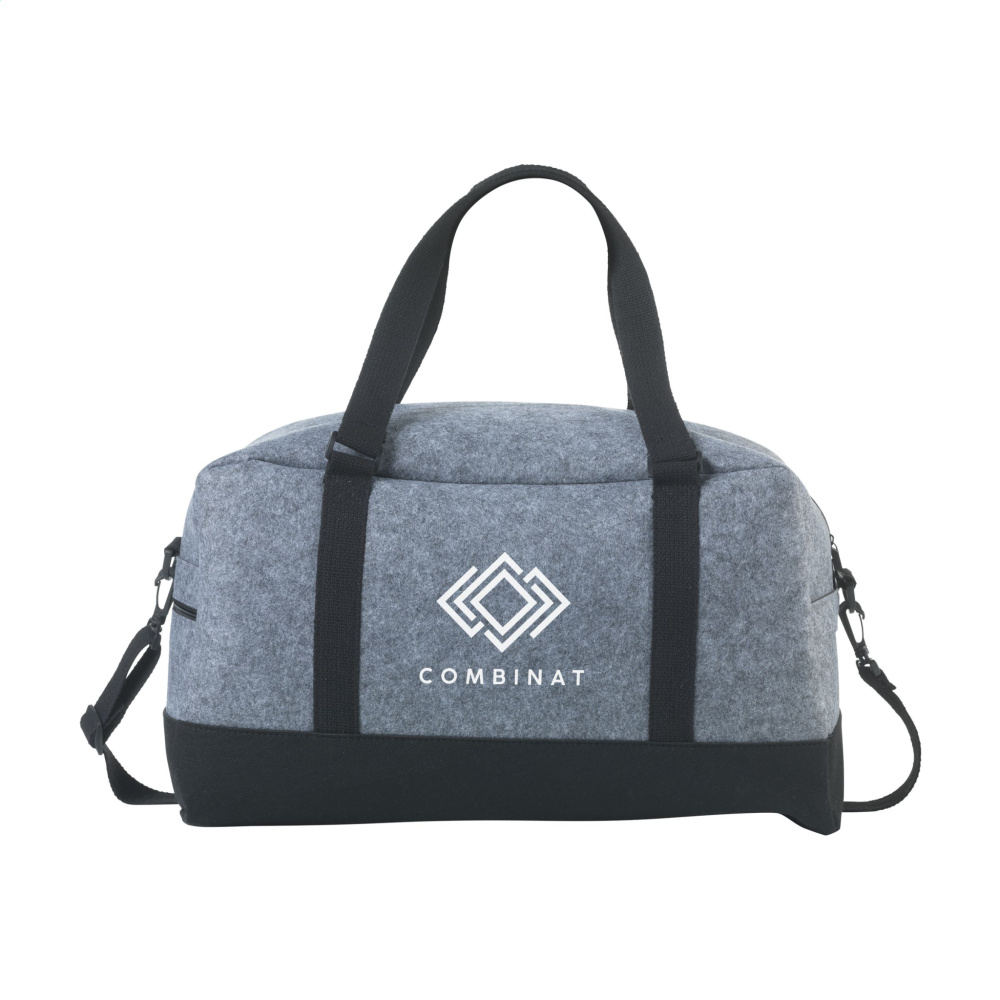 Logo trade advertising product photo of: Feltro GRS RPET Weekend Bag travelling bag