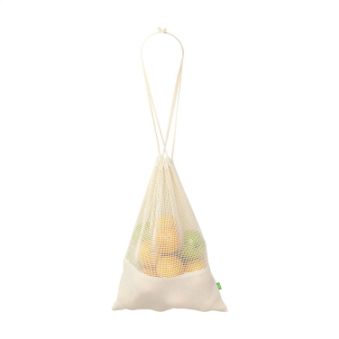 Logotrade promotional gifts photo of: Natura Organic GOTS Mesh Bag (120 g/m²) fruit bag