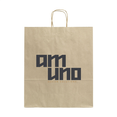 Logo trade promotional products picture of: Leaf It Bag Wide recycled grass paper (90 g/m²) L