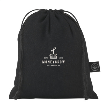 Logotrade promotional item image of: Gift Pouch GRS Recycled Cotton (150 g/m²) S