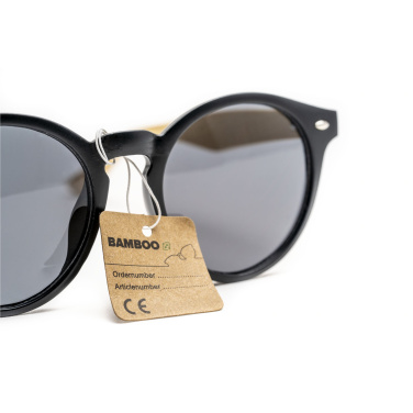 Logo trade business gifts image of: Laguna Bamboo sunglasses