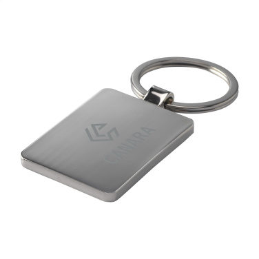 Logo trade advertising product photo of: Bamboo Key Rectangle keyring