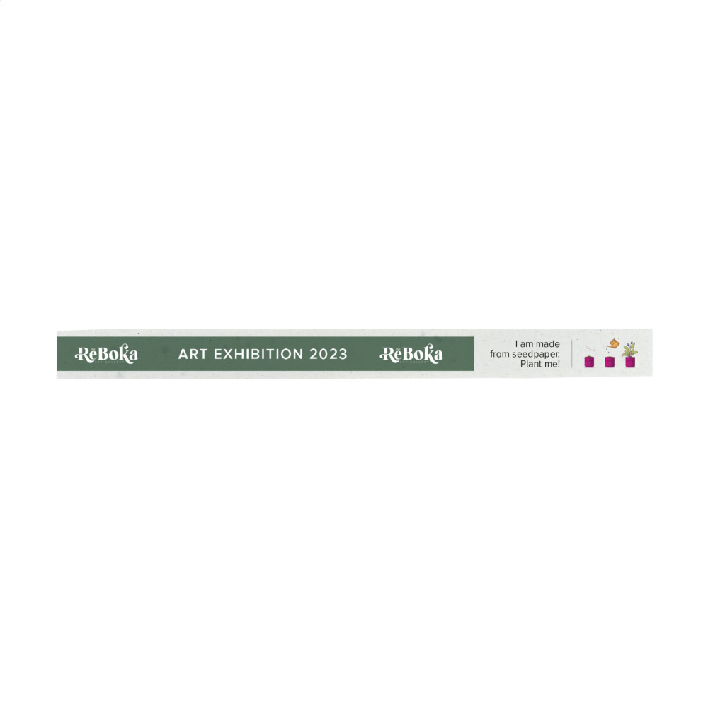 Logo trade promotional product photo of: Seed Paper Festival Wristband