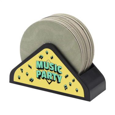 Logotrade promotional products photo of: Recycled Holder Beer Coasters
