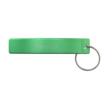Logo trade business gift photo of: Alu Opener GRS Recycled keyring