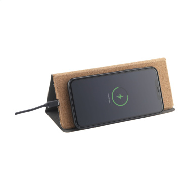 Logo trade promotional merchandise photo of: Cork Wireless Charging Mousepad