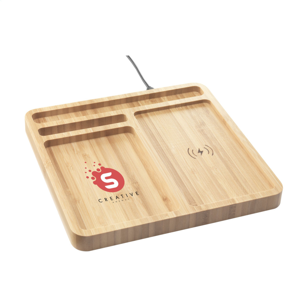 Logotrade promotional giveaways photo of: Bamboo Organizer charger