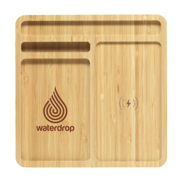 Logo trade business gift photo of: Bamboo Organizer charger