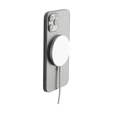 Logo trade promotional gifts image of: Force MagSafe 10W Recycled Wireless Charger