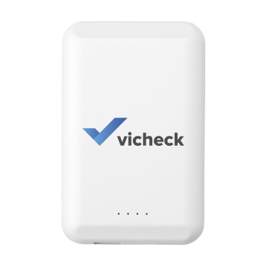 Logotrade promotional product image of: Force Magnetic RCS Recycled Wireless Powerbank 5000