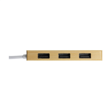Logo trade promotional gifts picture of: Bamboo USB Hub