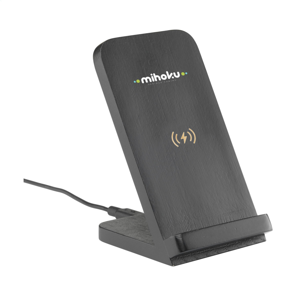 Logo trade advertising products picture of: Baloo Wireless Charger Stand 15W