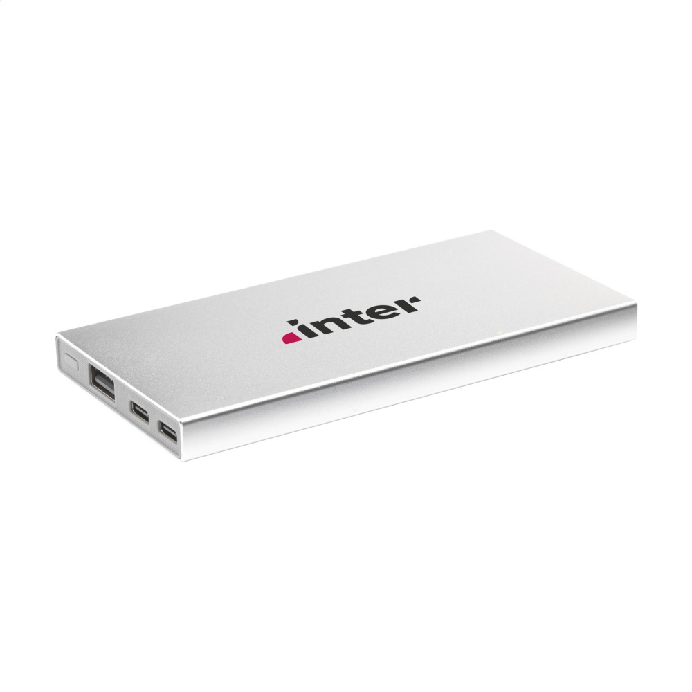 Logo trade business gift photo of: Tecco GRS Recycled Alu Powerbank 5000 external charger
