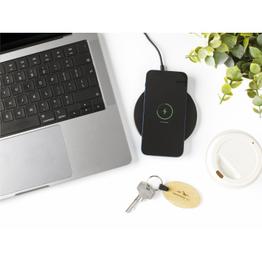 Logotrade promotional product picture of: Tecco GRS Recycled Alu 15W Wireless Charger