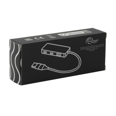 Logotrade business gift image of: Tecco GRS Recycled Alu USB Hub