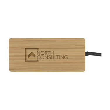 Logo trade corporate gifts image of: Fyra Bamboo Hub