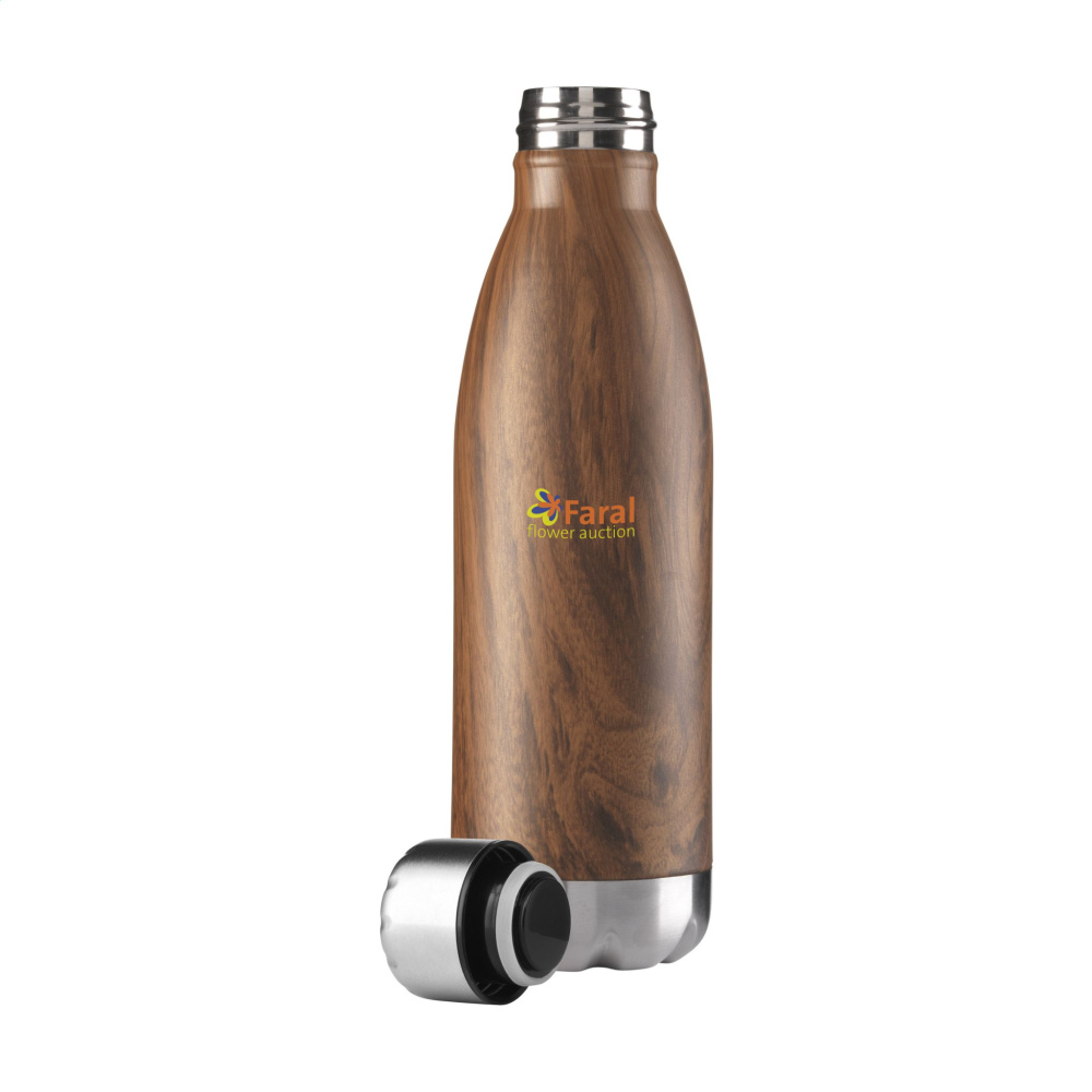 Logo trade business gift photo of: Topflask Wood 500 ml drinking bottle