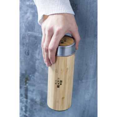Logo trade corporate gift photo of: Osaka 360 ml bamboo thermo bottle/thermo cup