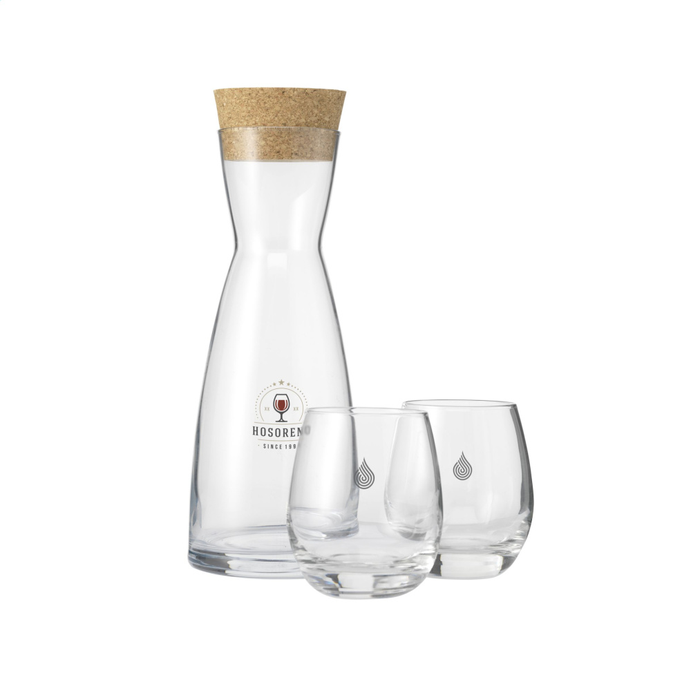 Logotrade promotional product picture of: Ypsilon Carafe 1 L with a cork cap