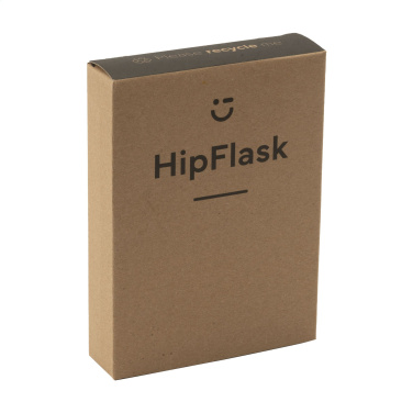 Logo trade corporate gifts image of: Hipflask Bamboo 200 ml drinking bottle