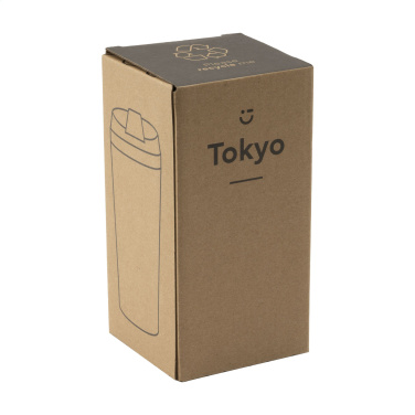 Logo trade promotional giveaway photo of: Tokyo 450 ml bamboo thermo cup