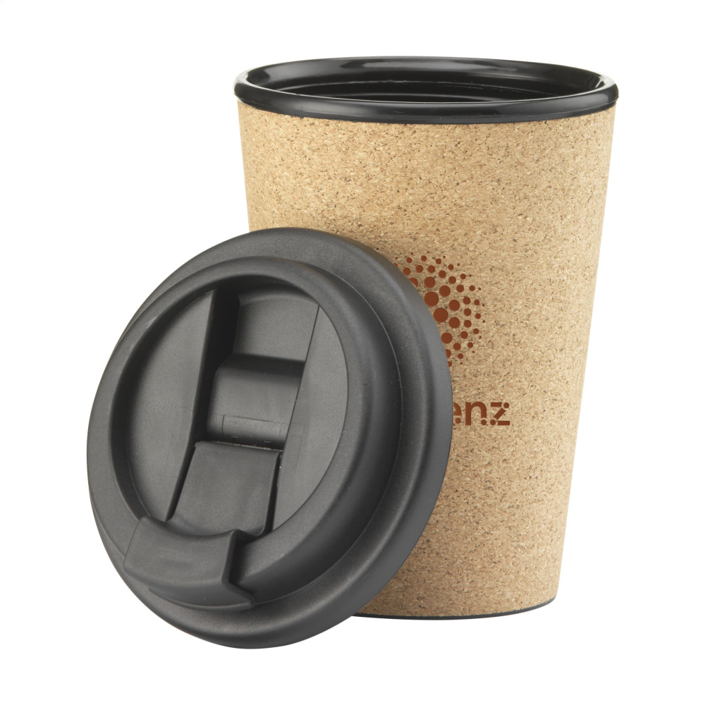 Logo trade promotional merchandise picture of: Attea Cork 350 ml coffee cup