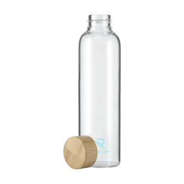 Logotrade promotional gift picture of: Senga Glass Bamboo 500 ml drinking bottle