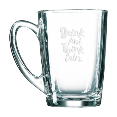 Logo trade business gifts image of: Morning Tea Glass 320 ml