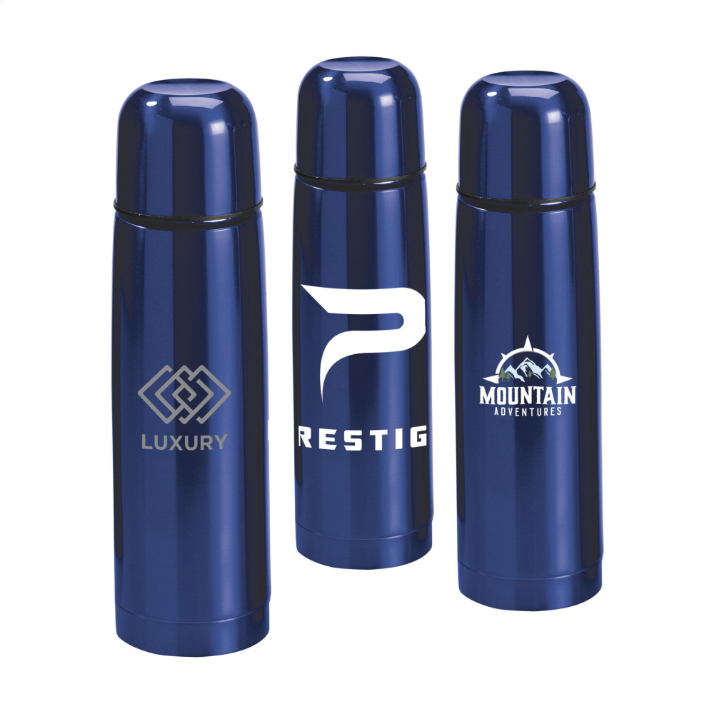 Logotrade promotional gift image of: ThermoColour RCS Recycled Steel 500 ml thermo bottle
