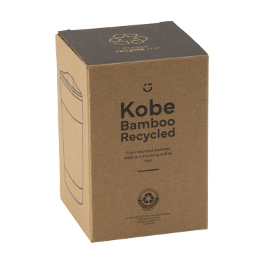 Logotrade promotional merchandise photo of: Kobe Bamboo RCS Recycled Steel 350 ml coffee cup