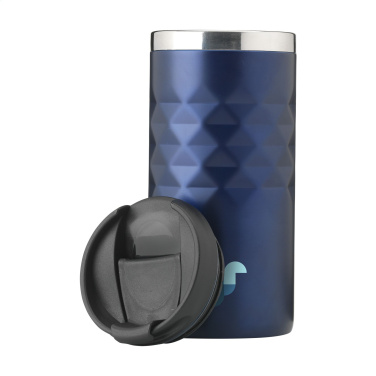 Logo trade promotional giveaways picture of: Geometric Mug RCS Recycled Steel 280 ml thermo cup
