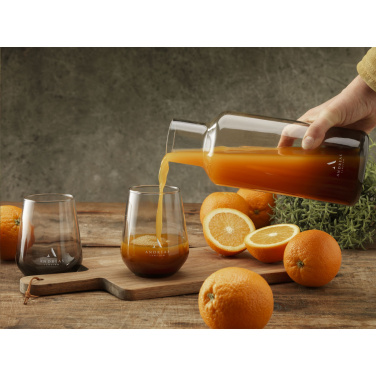 Logo trade advertising products image of: Smokey Water Glass 450 ml