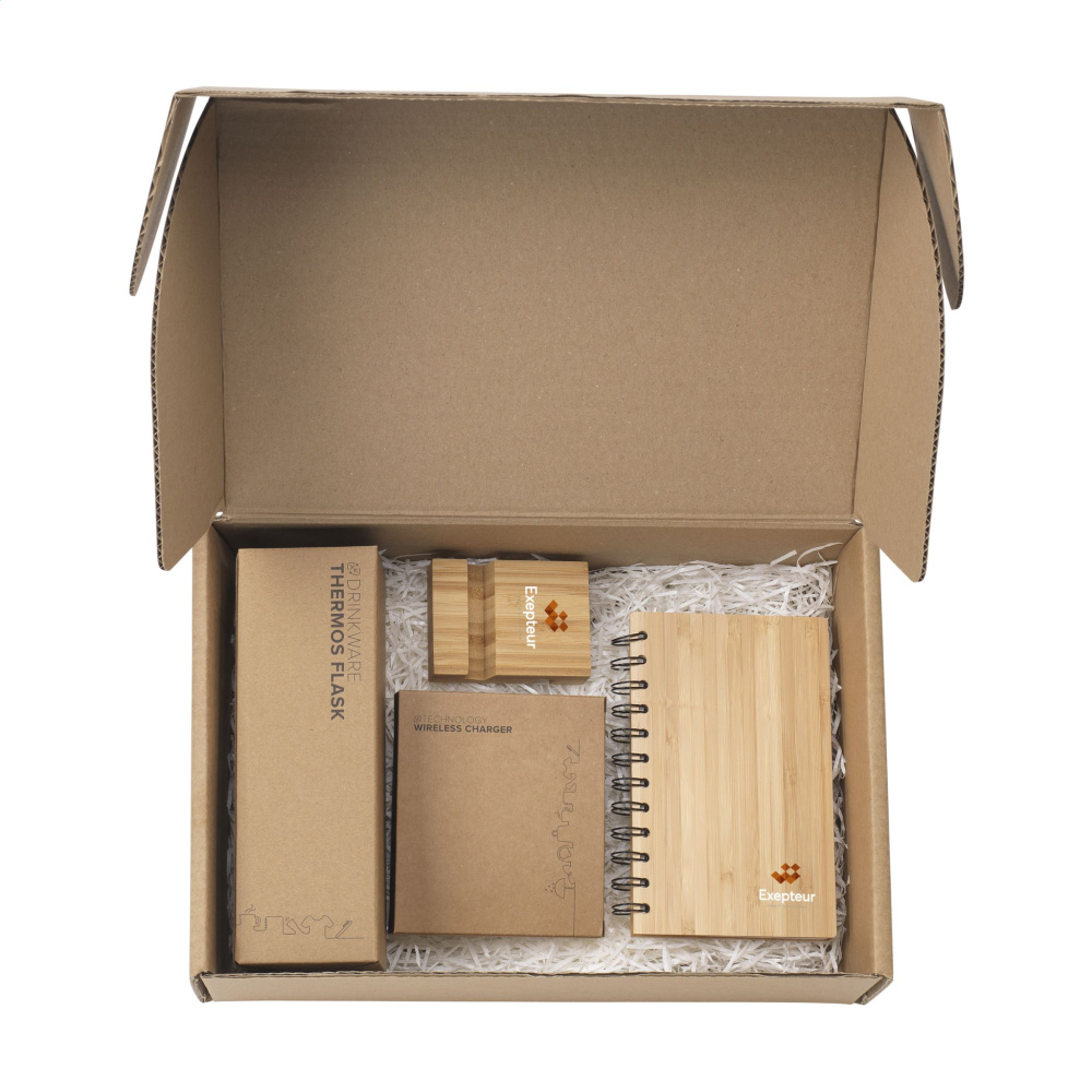 Logotrade corporate gift image of: Merch Set Bamboo Boost