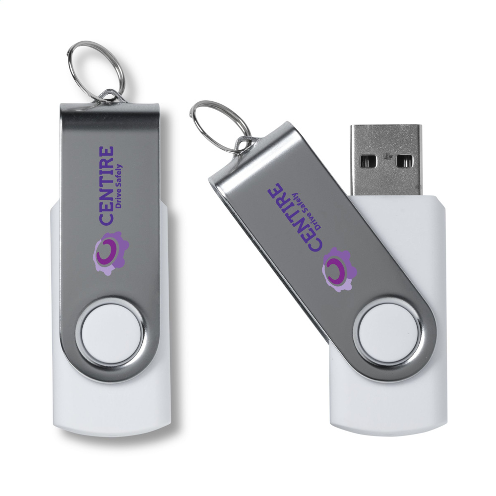 Logo trade promotional gifts image of: USB Twist from stock 32 GB