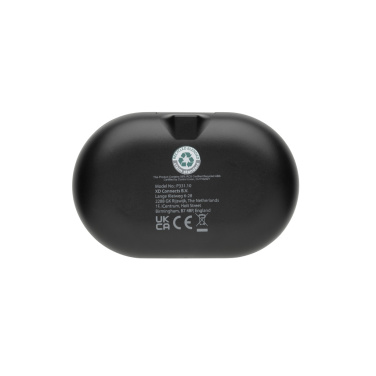 Logotrade corporate gift image of: Fitsound RCS recycled plastic open ear TWS earbuds